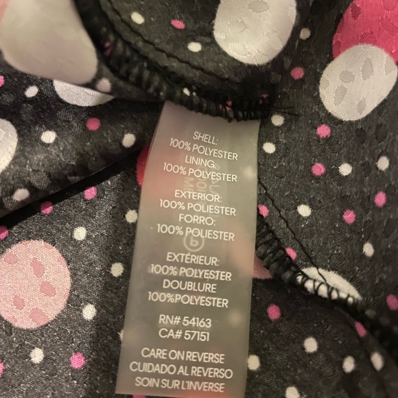 Karl Lagerfeld hi-low wrap Polk-a-dot dress-size8 like new - Picture 11 of 13